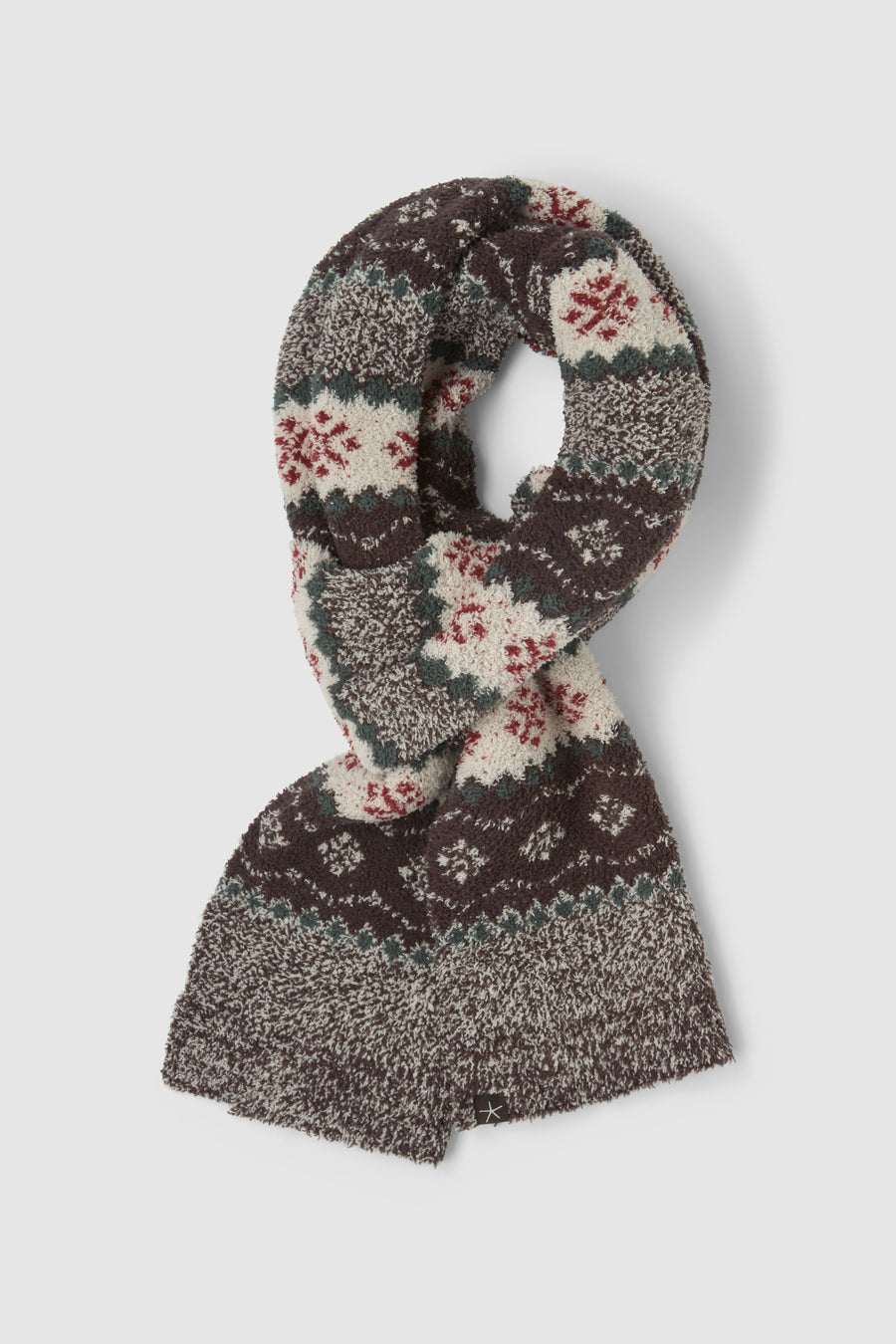CozyChic FairIsle Scarf In Umber Multi