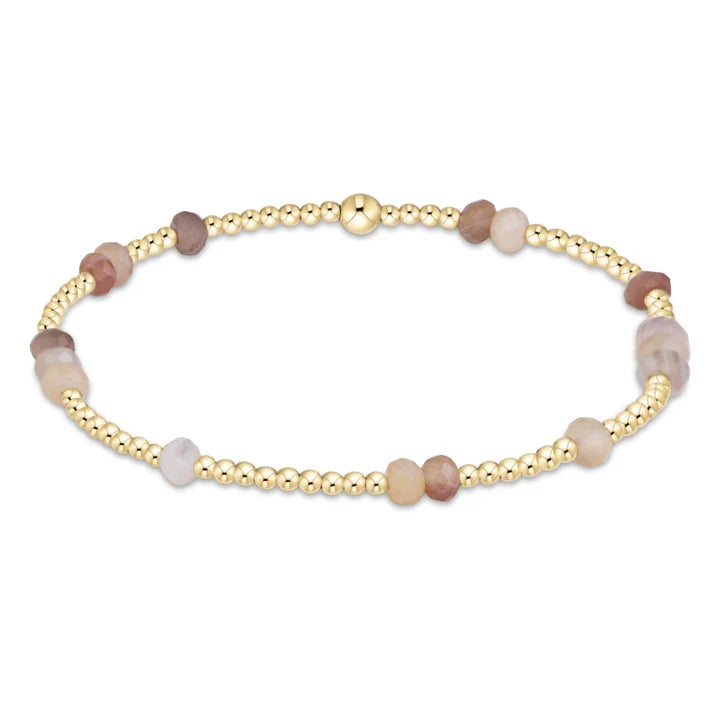 Hope Unwritten Gemstone 4mm Bracelet - Botswana Agate