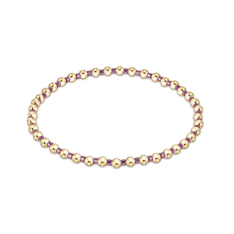 Hope Grateful Bracelet- Pink Metallic