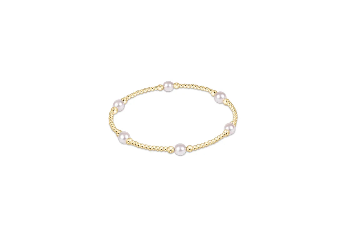 Purpose Pearl 5mm Gold Bracelet