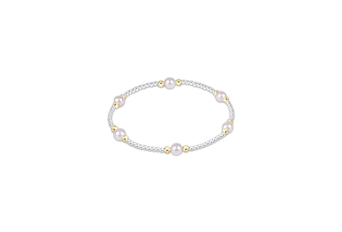 Purpose Pearl 5mm Mixed Metal Bracelet