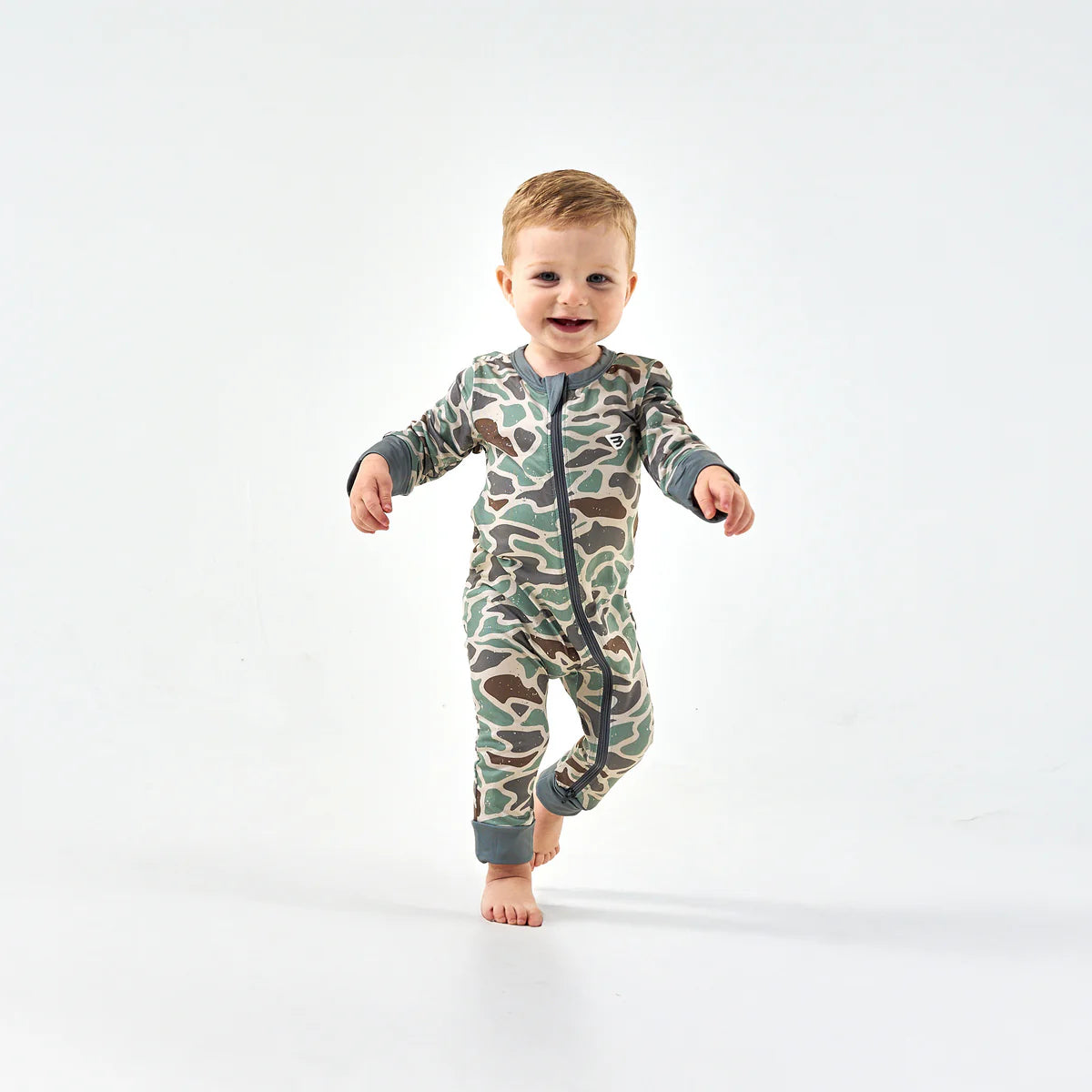 Baby Zip Up-Retro Duck Camo