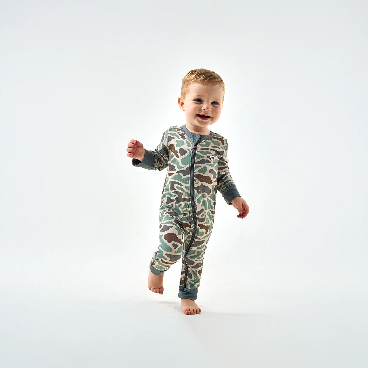 Baby Zip Up-Retro Duck Camo