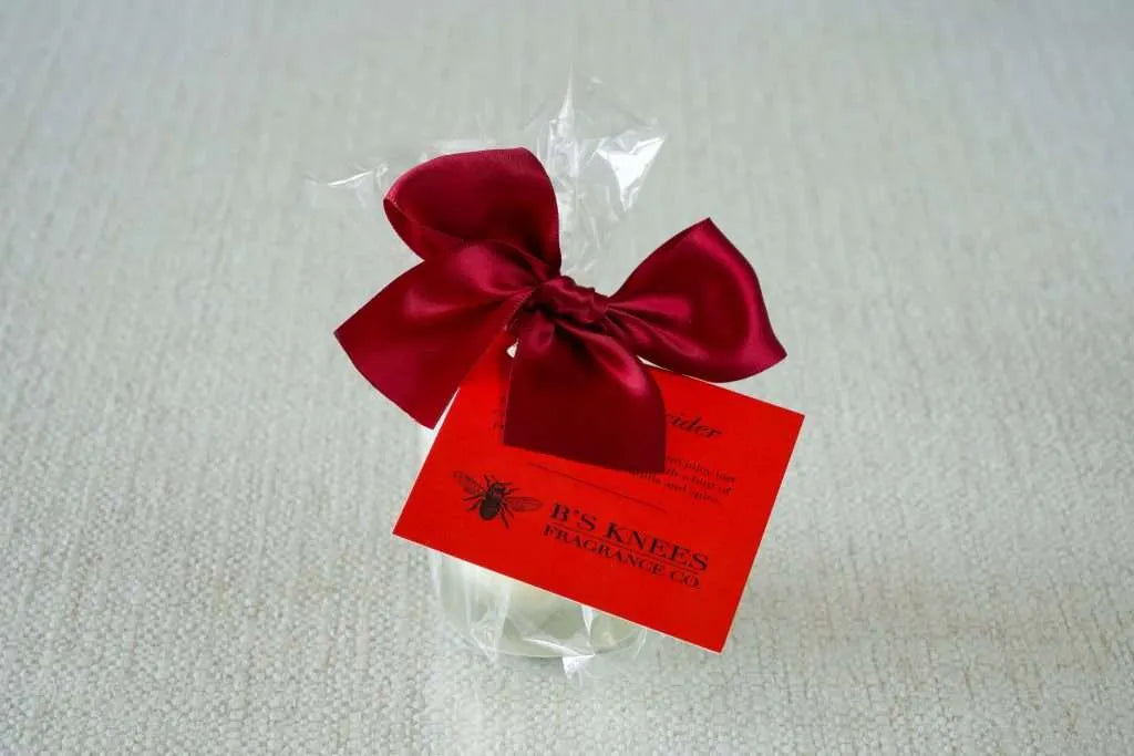 Cranberry Cider-White Frostsed Glass Votive