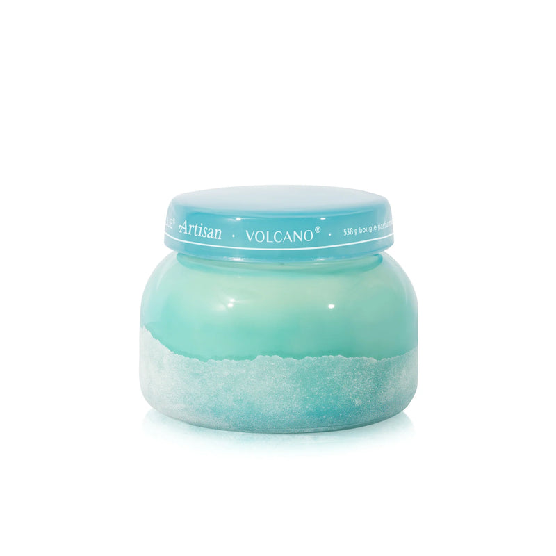 Jar of Artisan Volcano product on a white background