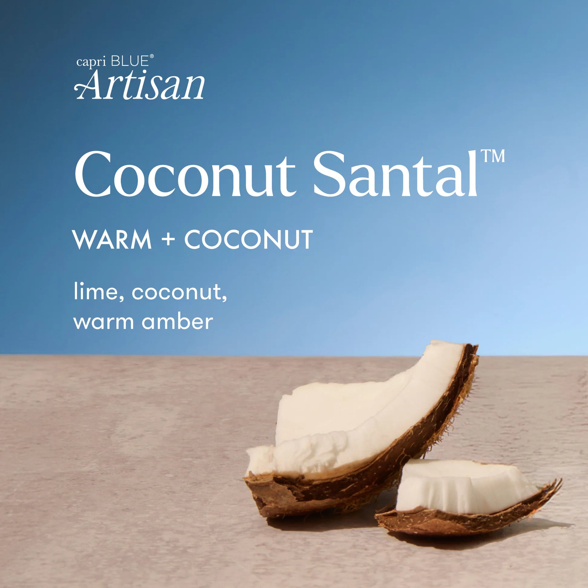 Coconut Santal Luce d' Almafi Petite 8oz. Candle