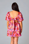 Hannah Elastic Waist Mini Dress- Daisy Days