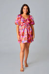 Hannah Elastic Waist Mini Dress- Daisy Days