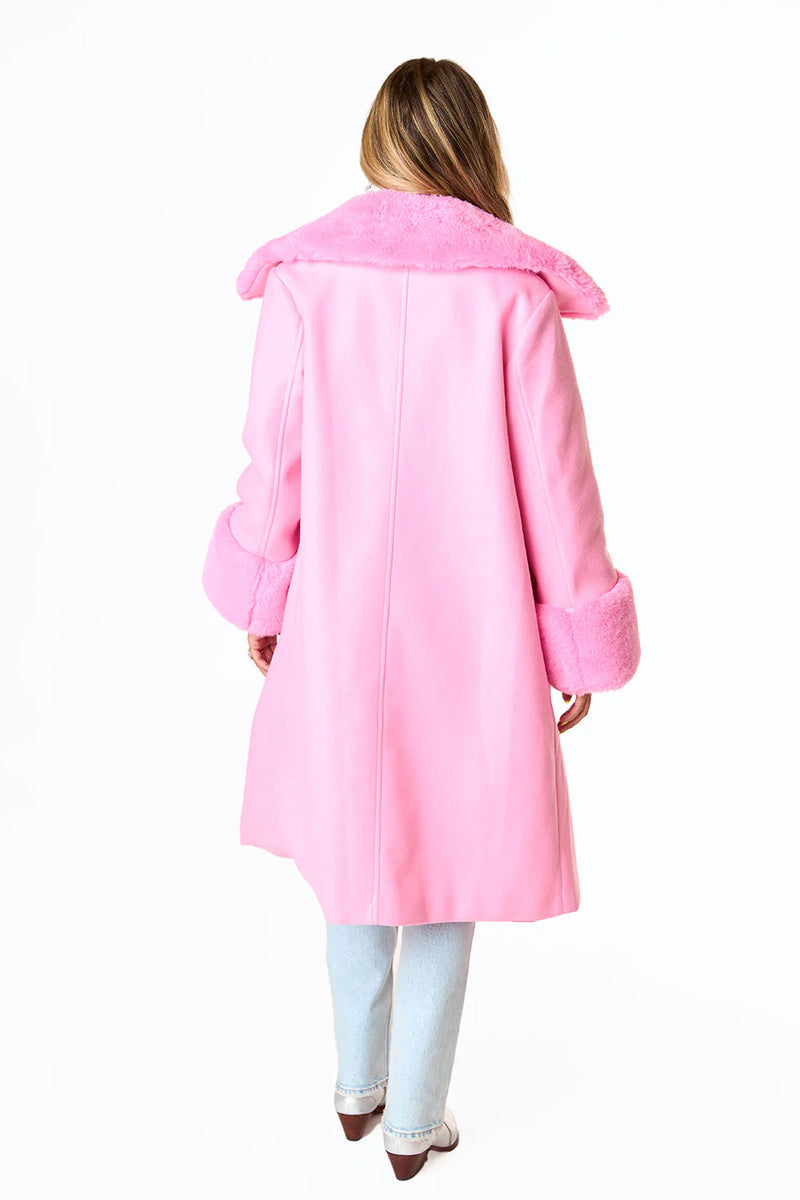 Carmine Coat in Star Dust