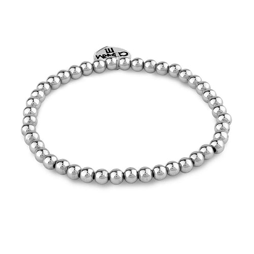 Charm It! 4MM Stretch Bead Bracelet