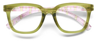 To The Max-Green/Rosemary Stripe Pink Reading Glasses