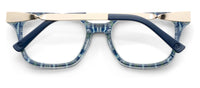 Sidebar-Navy/Rosemary Stripe Indigo Reading Glasses