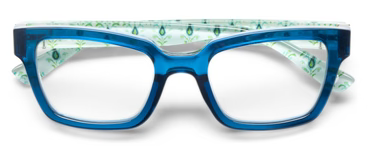 Siren-Deep Blue/Rosemary White Reading Glasses