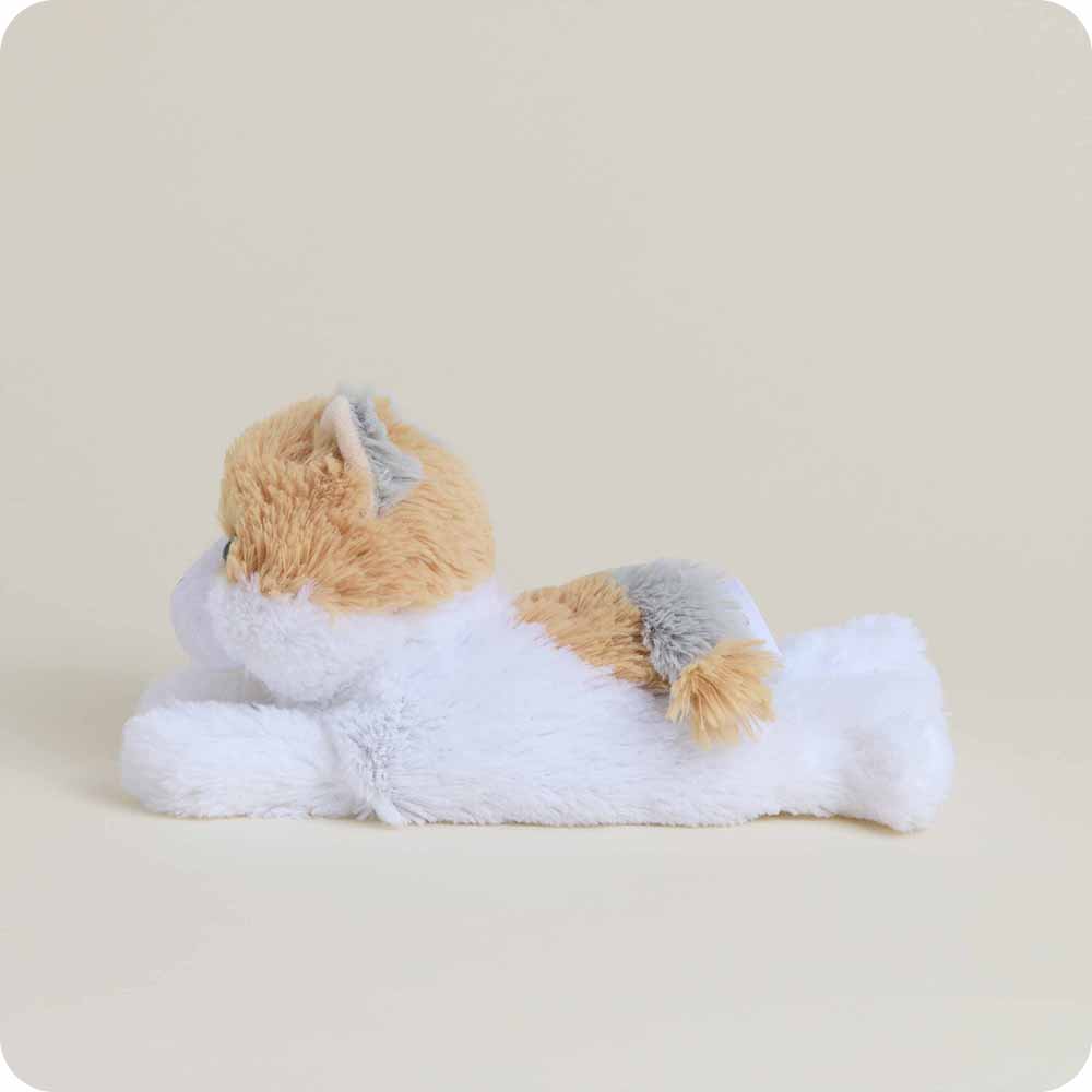 Plush toy fox on a beige background