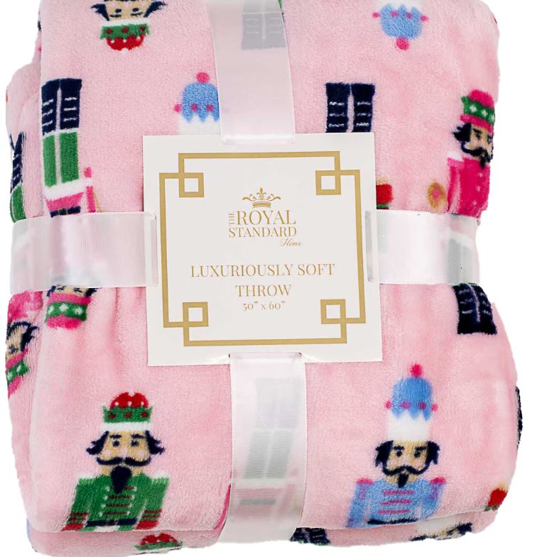 Light Pink Nutcracker Blanket