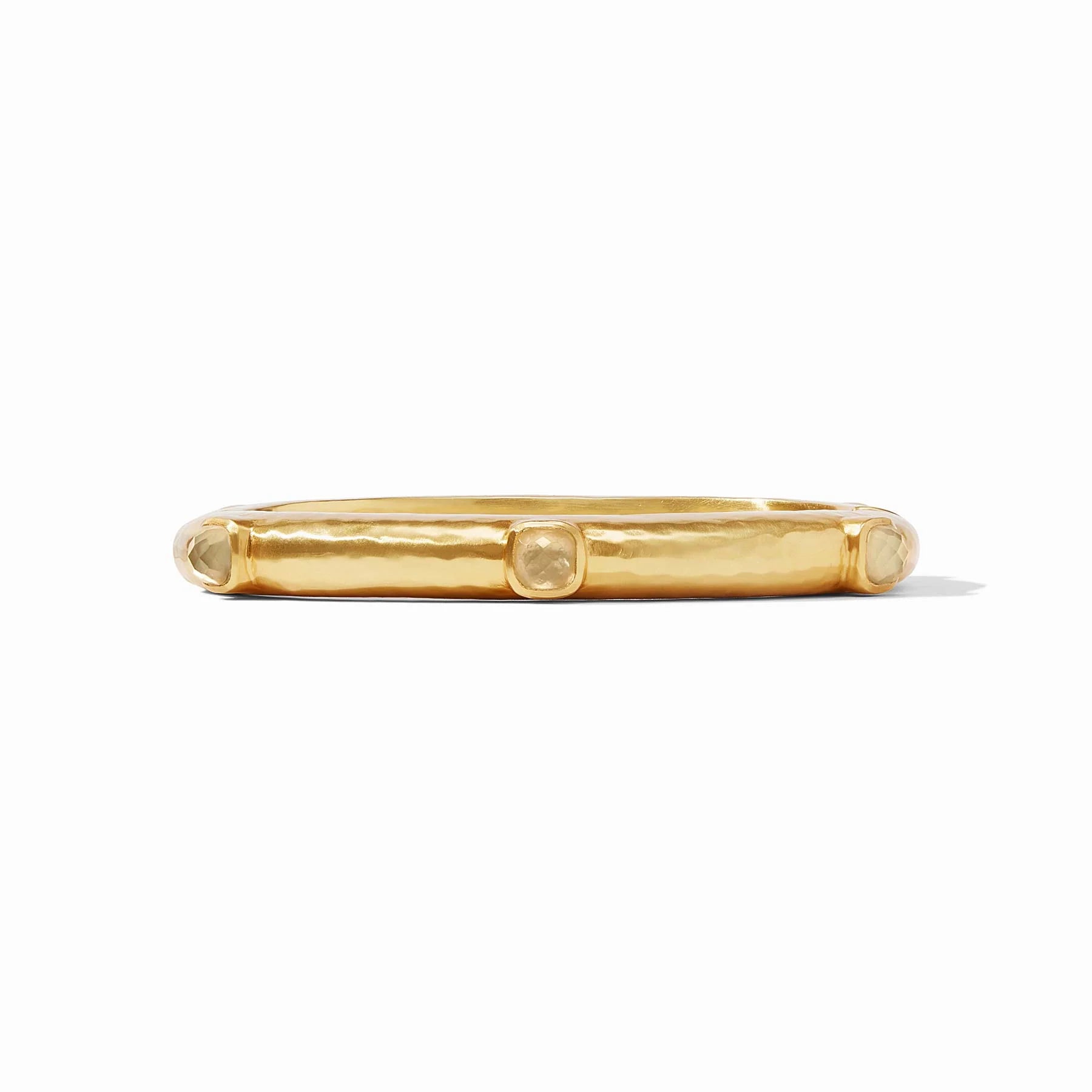 Catalina Hinge Bangle- Iridescent Champagne