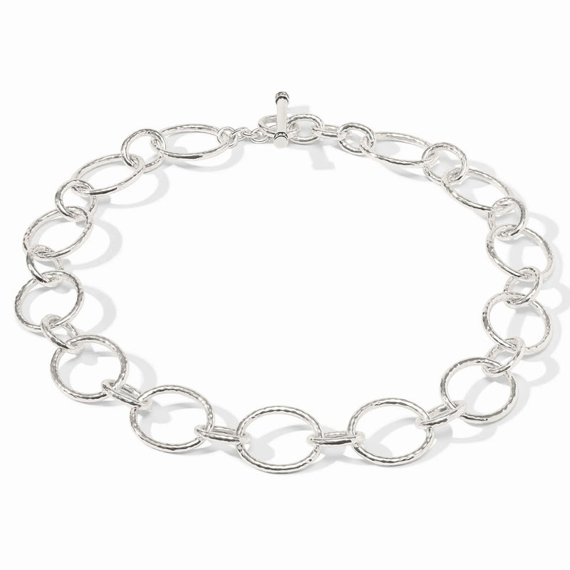 Catalina Light Link Necklace-Silver