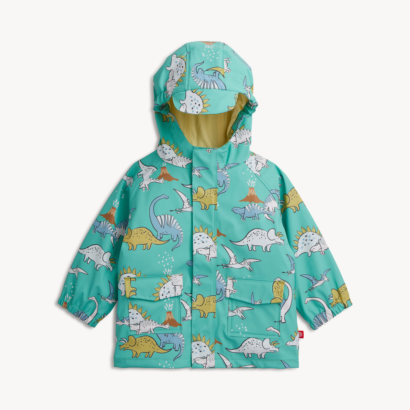 Allover Dino Color Changing Magnetic Toddler Raincoat