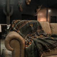 Fireside Blanket-Whitetail Aztec-Brown