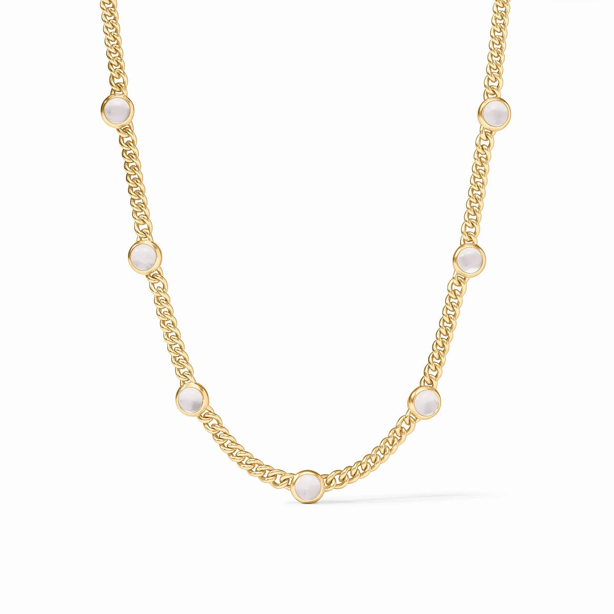 Dolce Delicate Station Necklace-Pearl