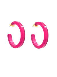 Medium Resin Open Hoop Earring Jewelry