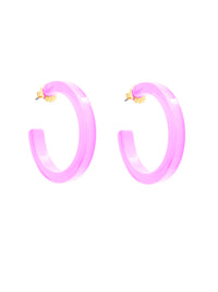 Medium Resin Open Hoop Earring Jewelry