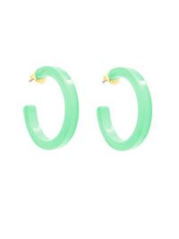 Medium Resin Open Hoop Earring Jewelry