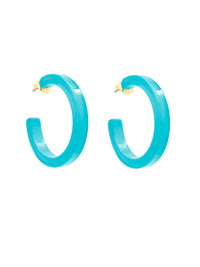 Medium Resin Open Hoop Earring Jewelry