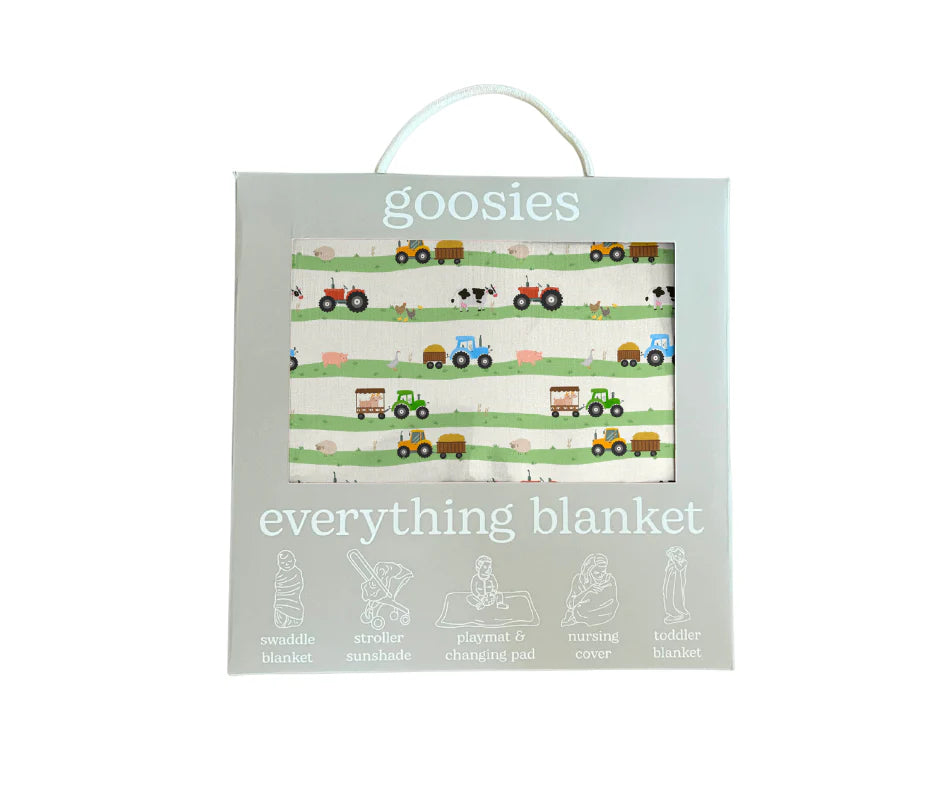 Everything Baby Blanket- Farm Stripes