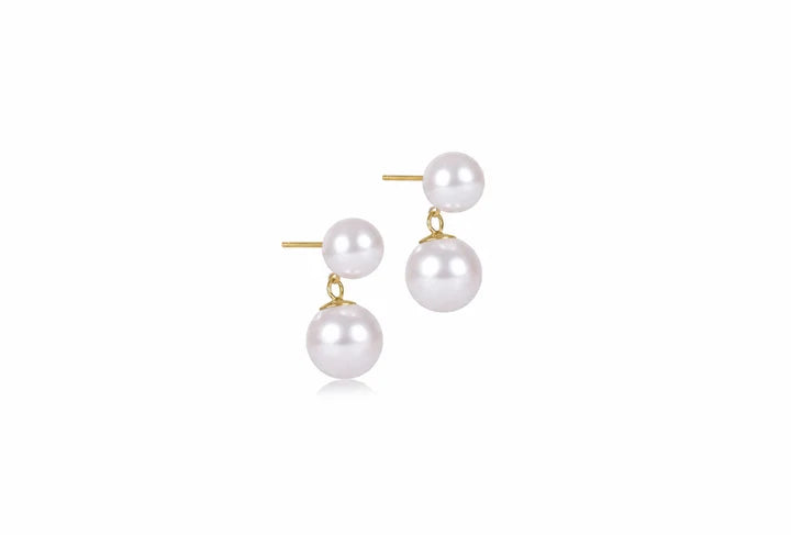 Classic Pearl 10mm Ball Drop Stud-Pearl