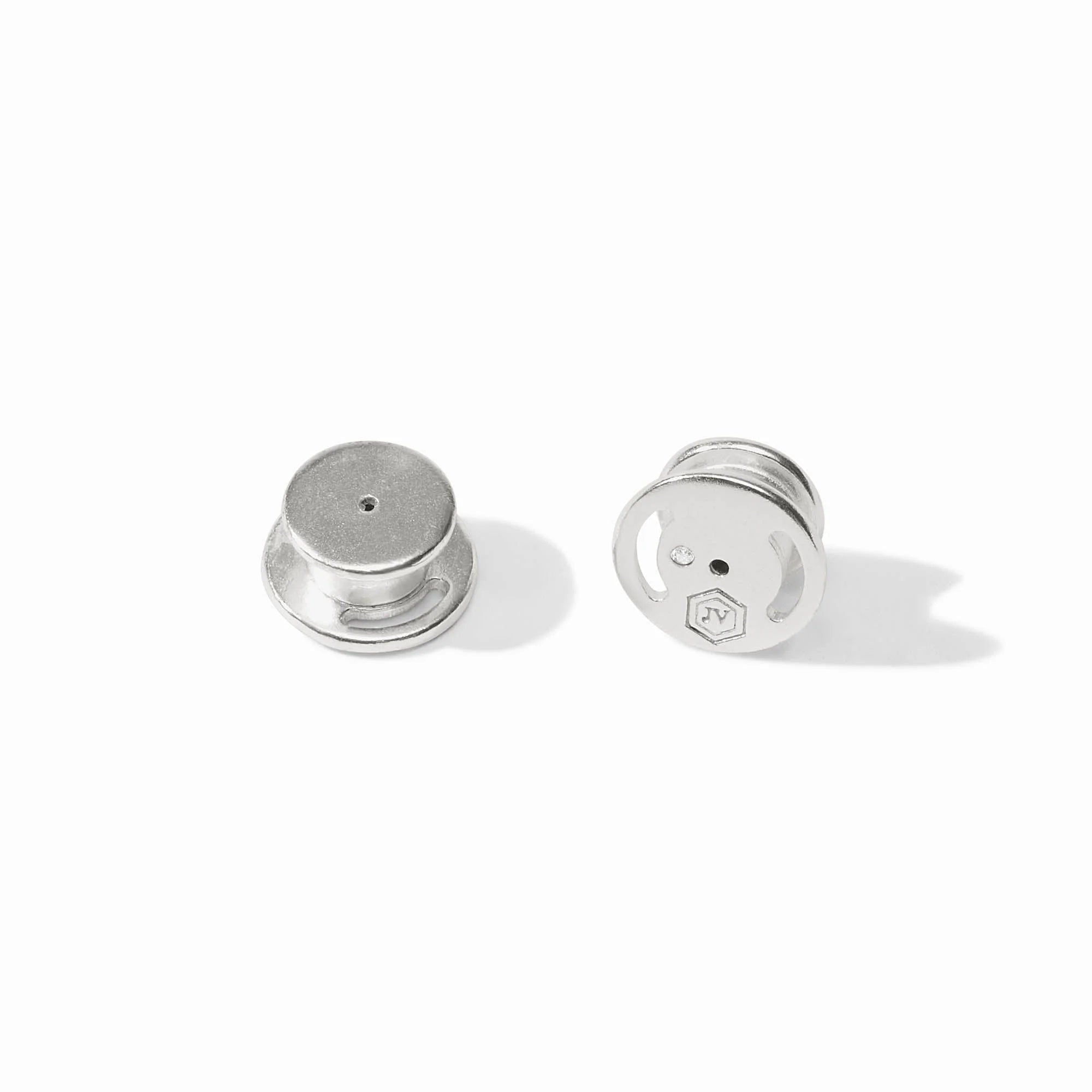 Signature Large Earring Back Set-Silver