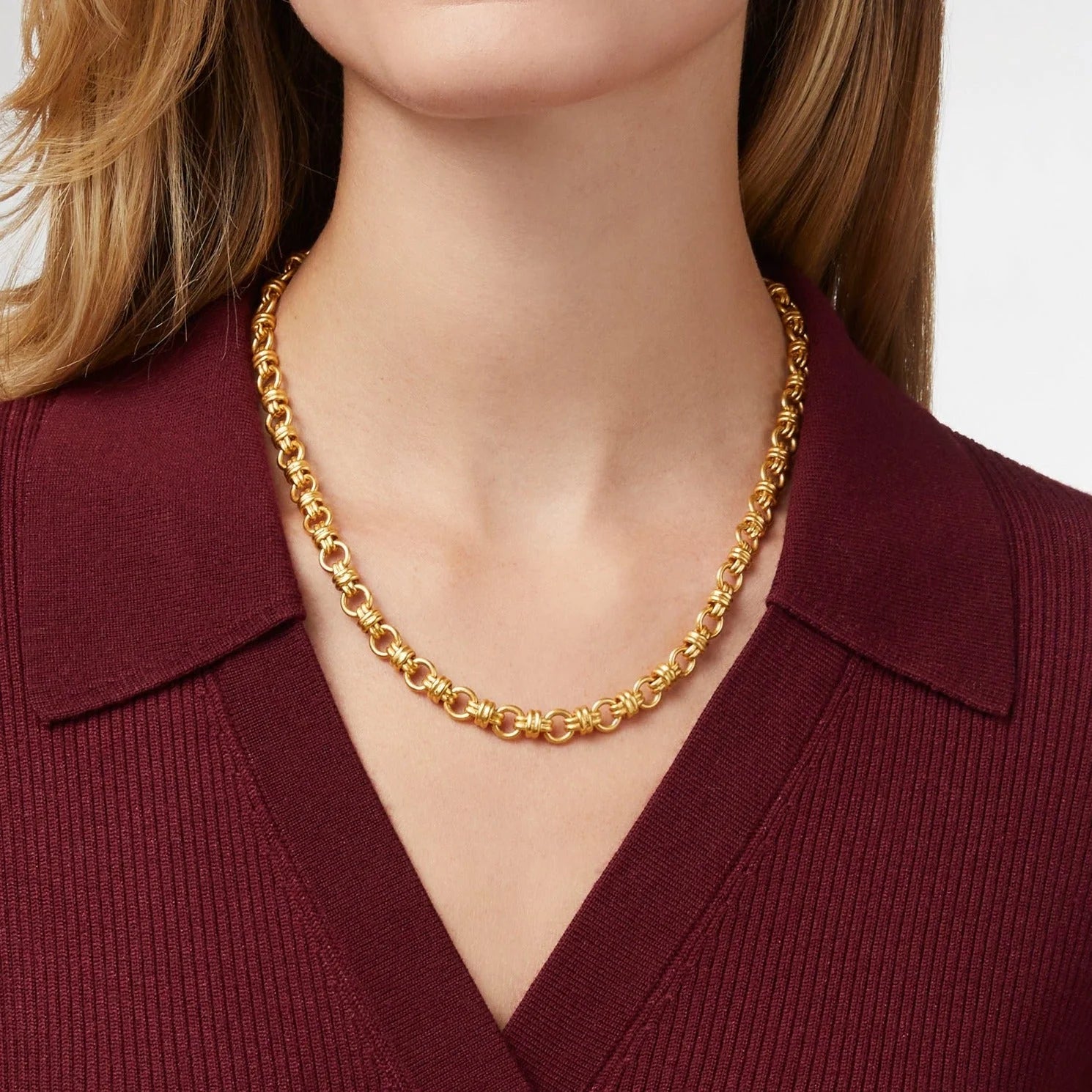 Esme Link Necklace- Gold