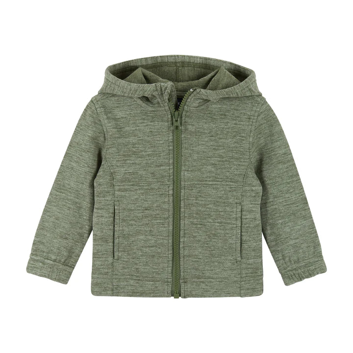 Infant Double Peached Zip Front Sweatshirt Set