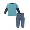 Kids Jersey Twofer Tee & Terry Pants Set