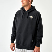 Fleece Hoodie - Camo Signature Logo Black