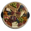 Farberware 14 in. Round Build-a-Board Round Bamboo Charcuterie Board With Three Compartments