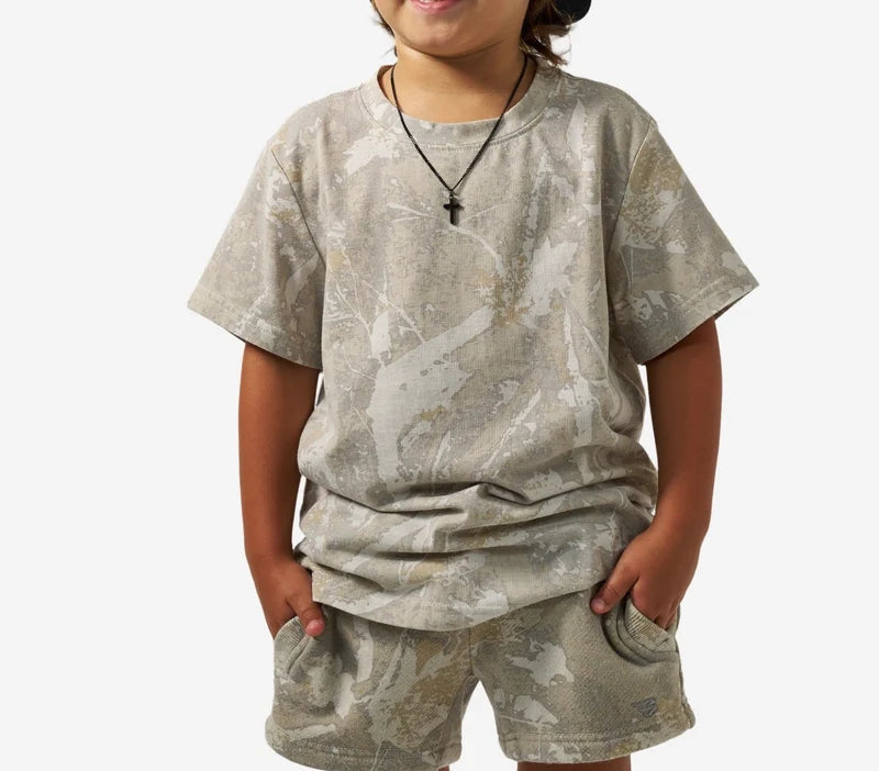 Youth Vintage Washed Tee In Drifter Camo