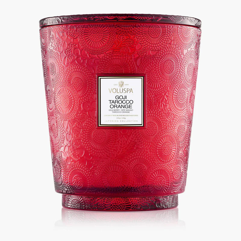 Goji Tarocco Orange 5 Wick Hearth Candle