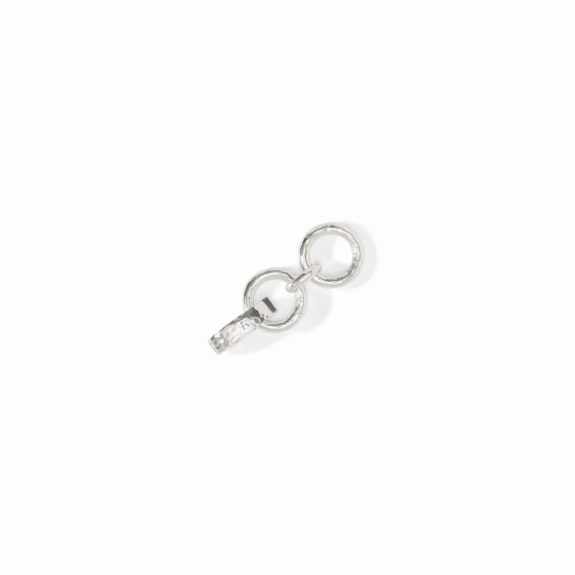 Hammered Link Extender 3 Inch-Silver