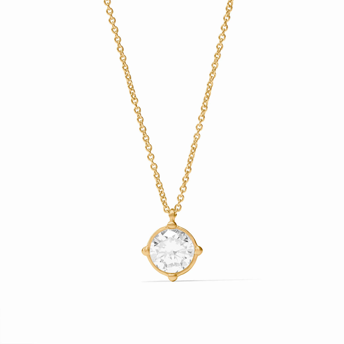 Honeybee Solitaire Necklace-Cubic Zarconia