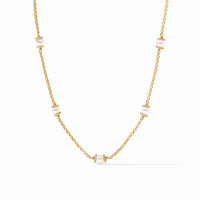 Hydra Delicate Station Necklace- Pearl