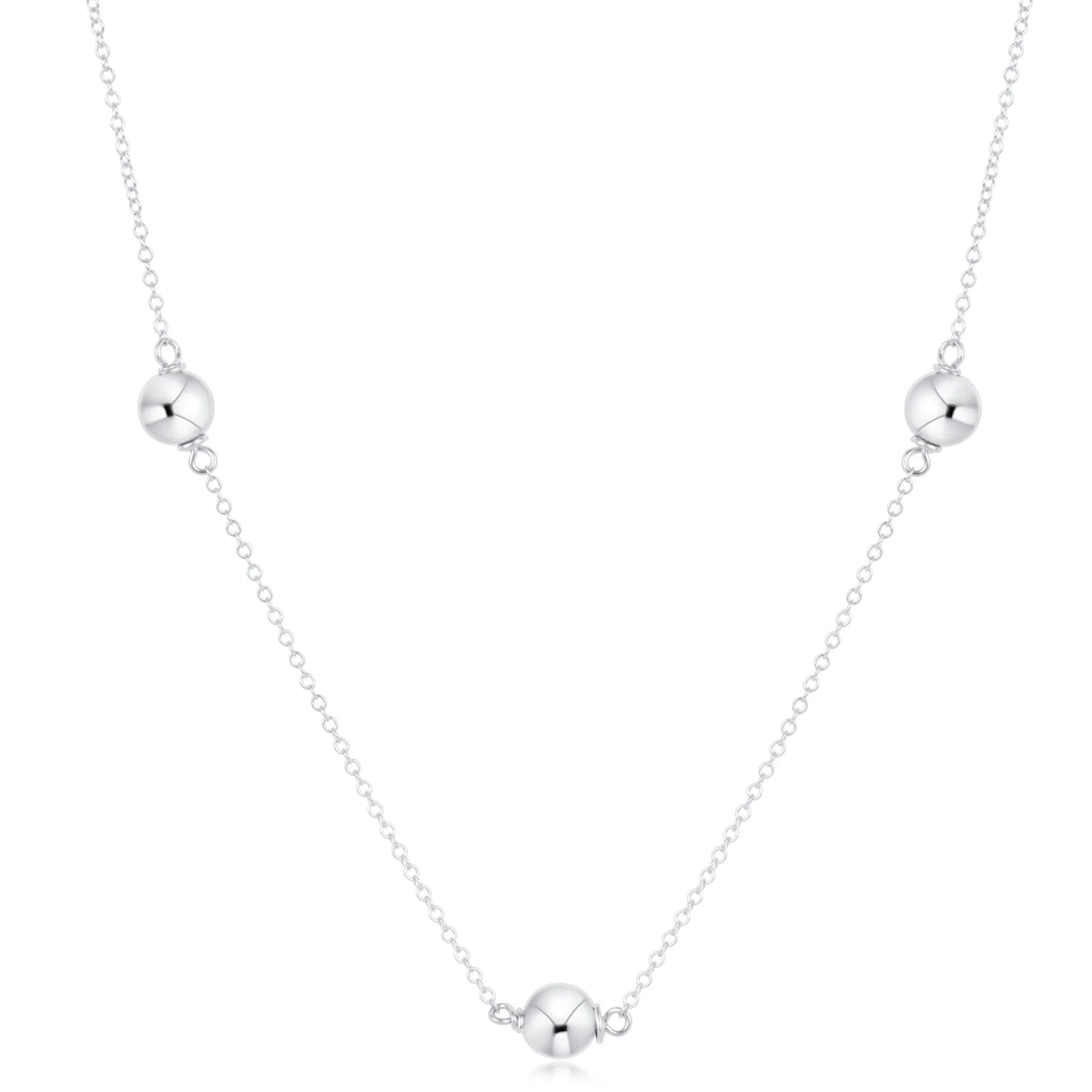 17" Choker Simplicity Chain Sterling - Classic Sterling 6mm