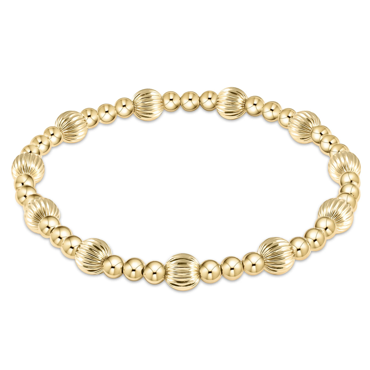Extends Dignity Sincerity Gold 6mm Bracelet