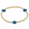 Signature CROSS Gold Pattern 3MM Bead Bracelet