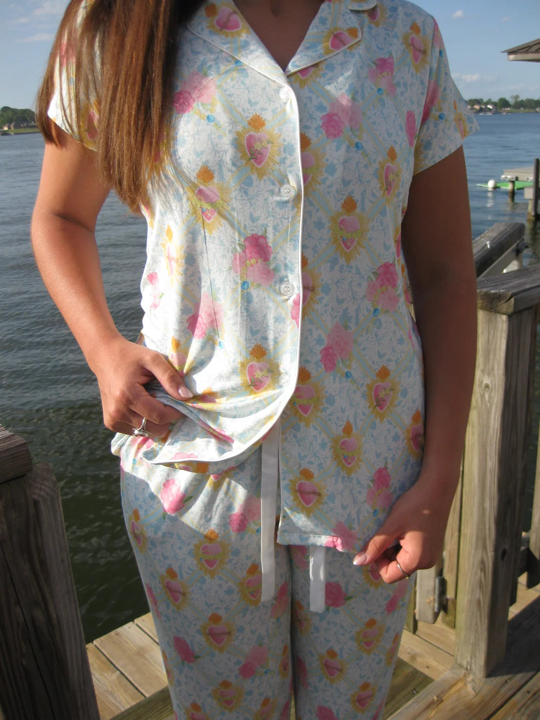 Sacred Hearts-Heirloom Pajama Pants Set