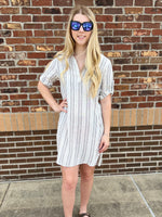 Macey Black Stripe Dress
