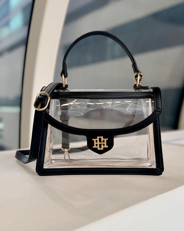 Morgan Clear Black Bag