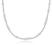 17" Choker Hope Unwritten Sterling- 4mm Pearl