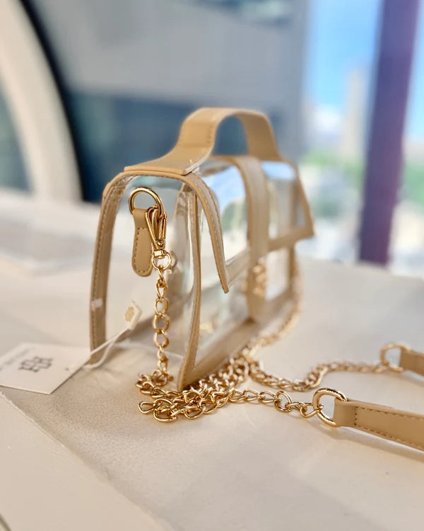 Grace Clear Nude Bag