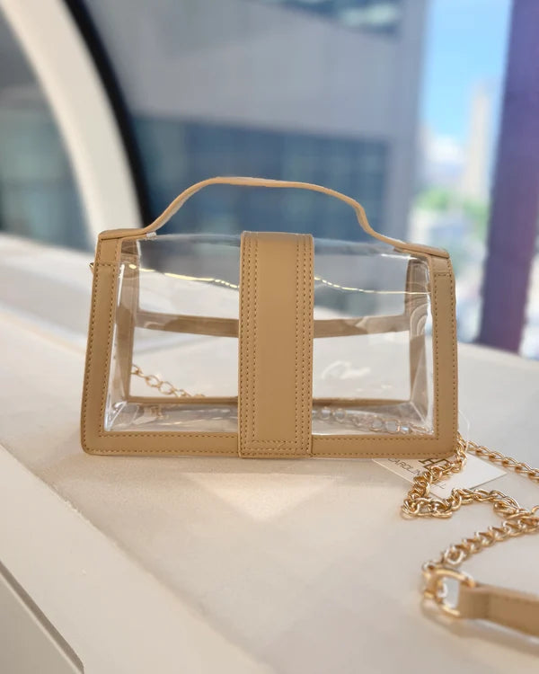 Grace Clear Nude Bag